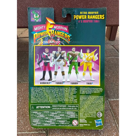NEW! 2021 Mighty Morphin Power Rangers Green Retro Morphin Tommy Figure - Picture 2 of 2